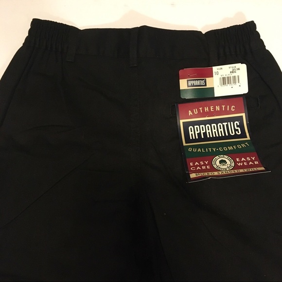 APPARATUS black twill pull on pants 10 R - Picture 2 of 5